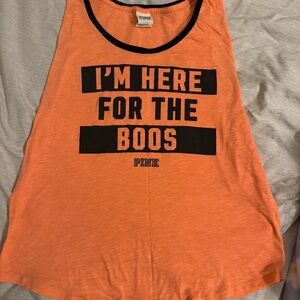 Victoria's Secret Pink Tank Top with Black Trim